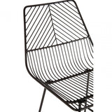 Diston Black Tapered Wire Chair