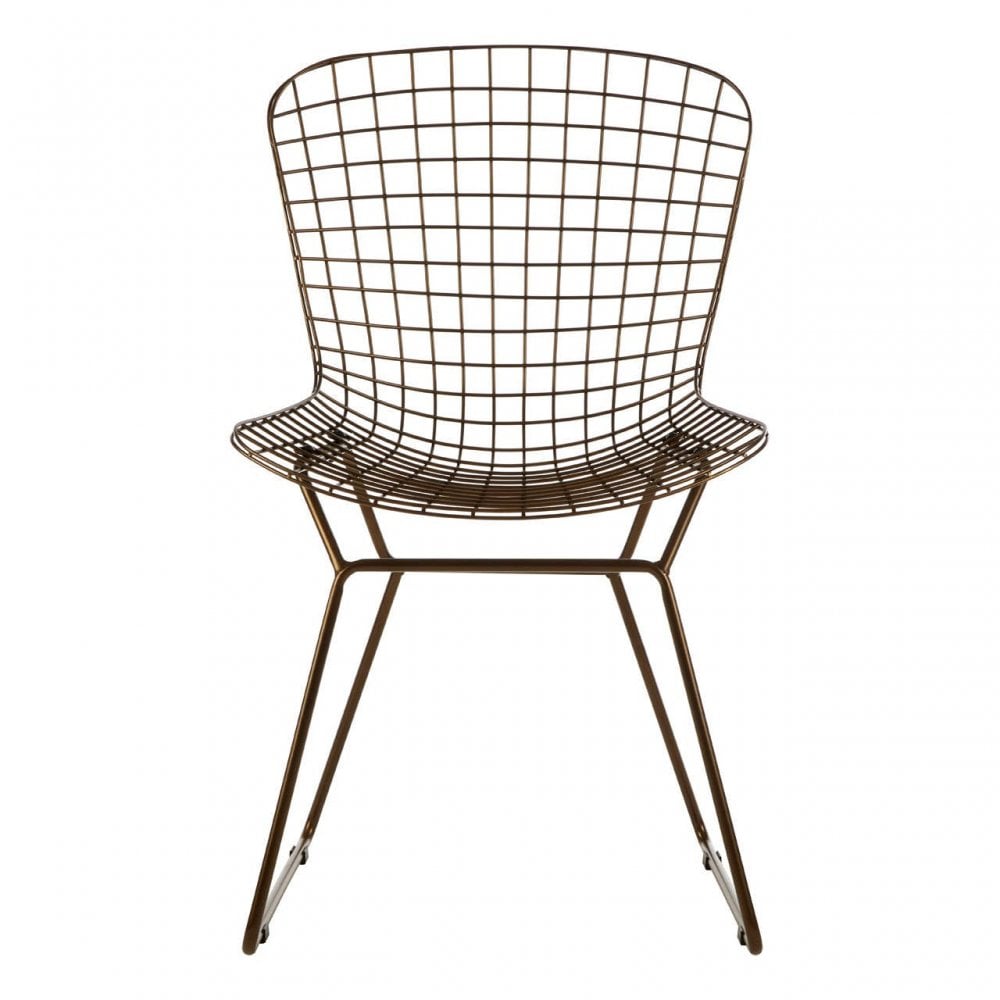 Diston Bronze Grid Frame Chair