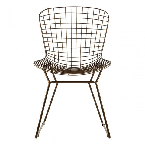 Diston Bronze Grid Frame Chair