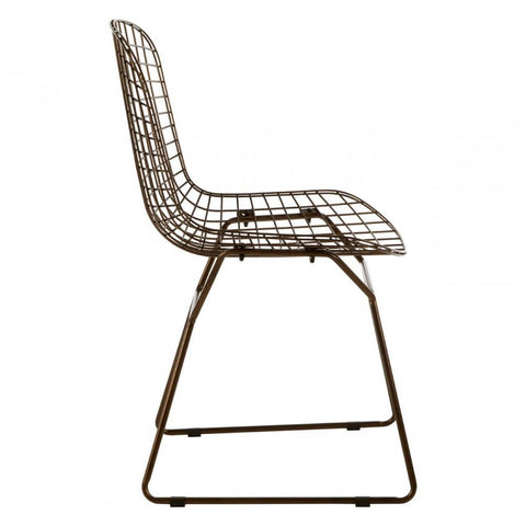 Diston Bronze Grid Frame Chair