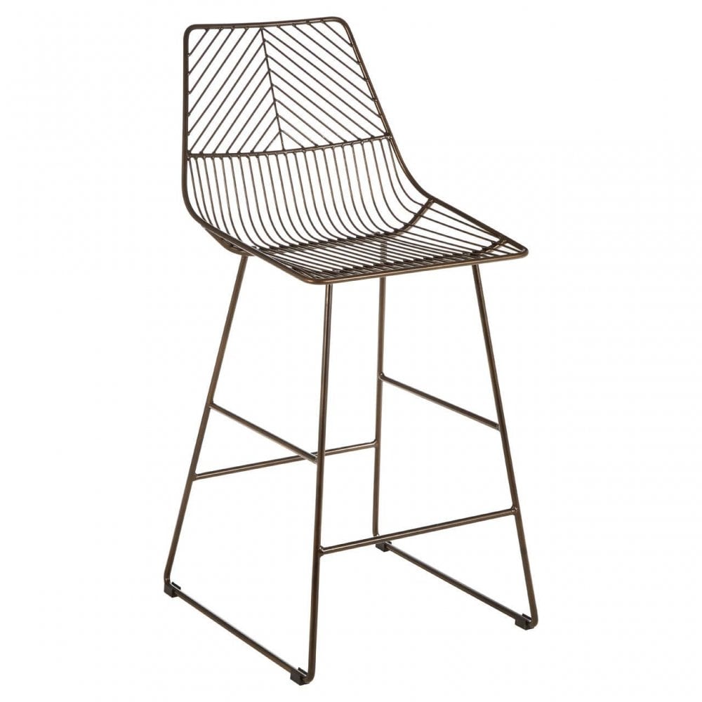 Diston Bronze Tapered Bar Chair