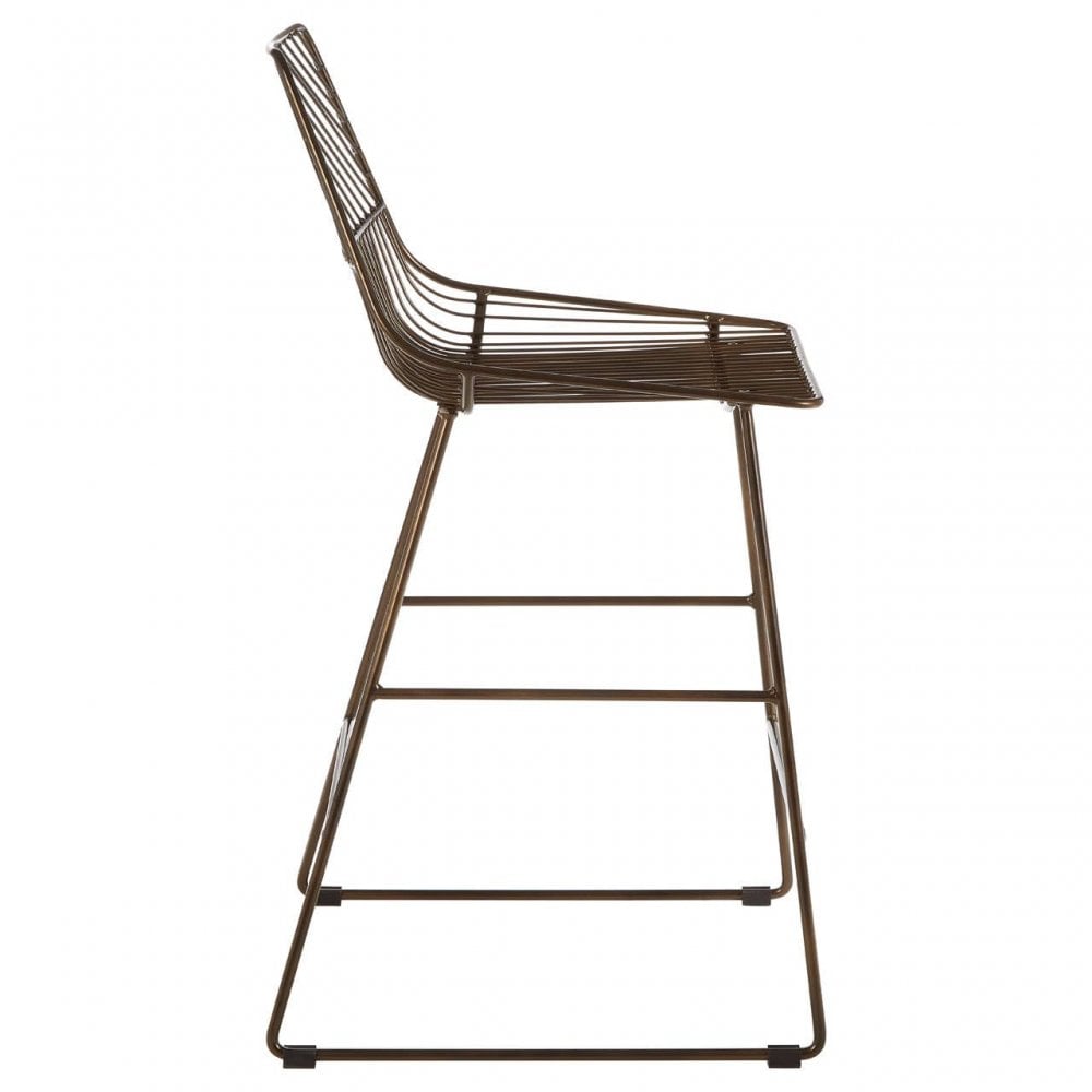 Diston Bronze Tapered Bar Chair