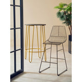 Diston Bronze Tapered Bar Chair