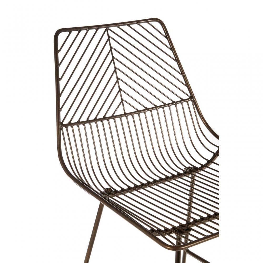 Diston Bronze Tapered Bar Chair