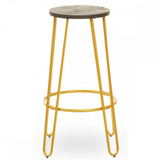 Diston Gold Metal Bar Stool