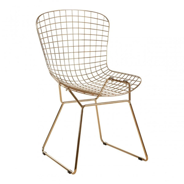 Diston Gold Grid Frame Chair