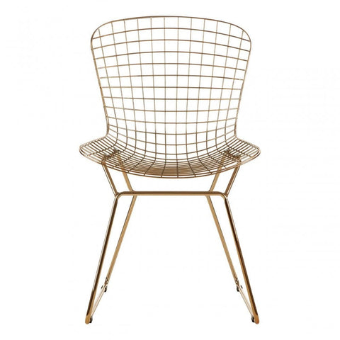 Diston Gold Grid Frame Chair