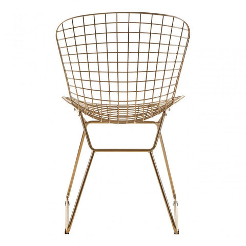 Diston Gold Grid Frame Chair