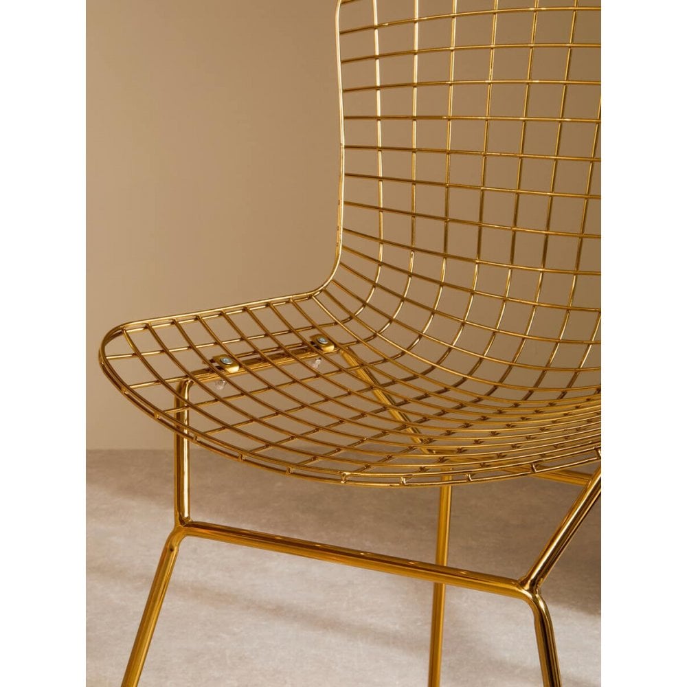 Diston Gold Grid Frame Chair