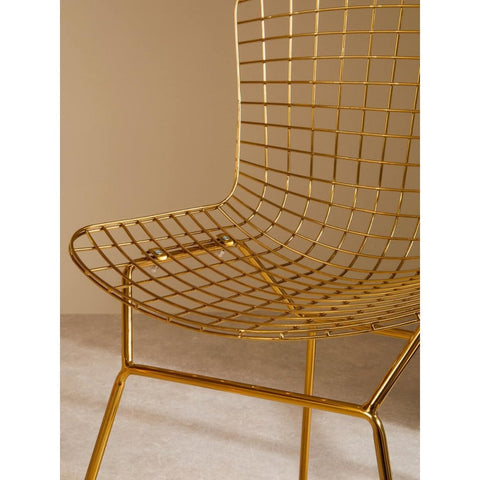 Diston Gold Grid Frame Chair