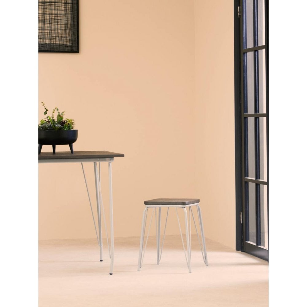 Diston Grey Elm Small Stool