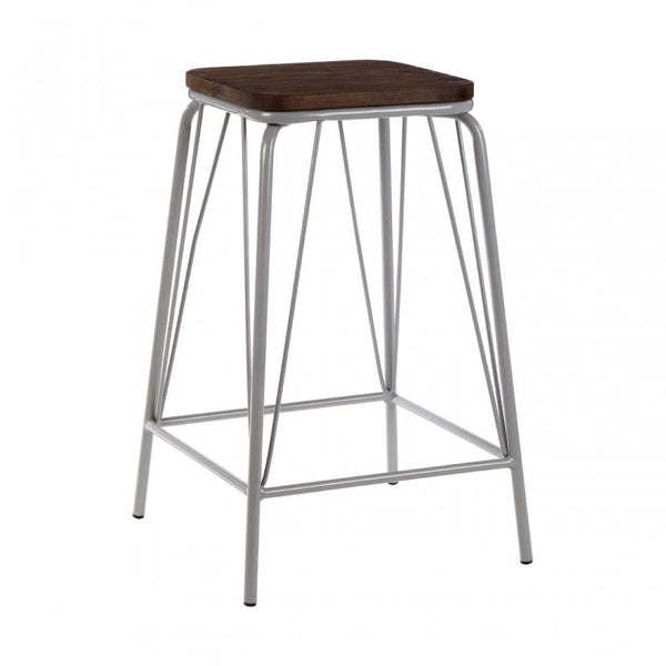 Diston Grey Elm Stool