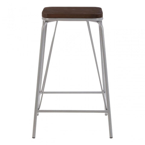 Diston Grey Elm Stool
