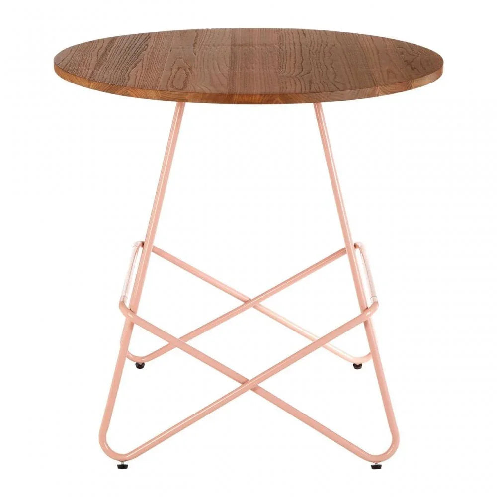 Diston Pink Elm Round Table