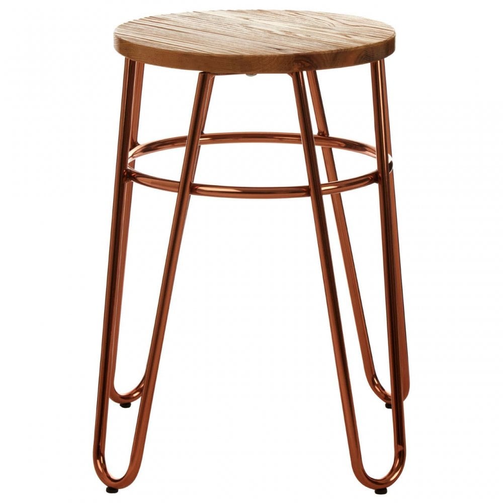 Diston Rose Gold Hairpin Stool