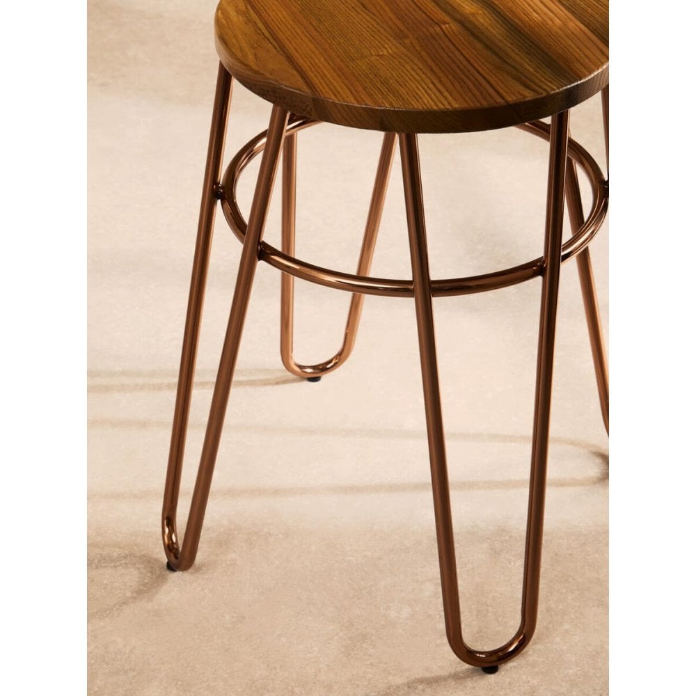 Diston Rose Gold Hairpin Stool