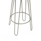Diston Silver Metal Bar Stool