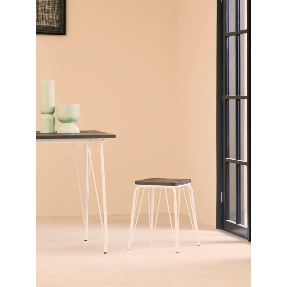 Diston White Elm Small Stool