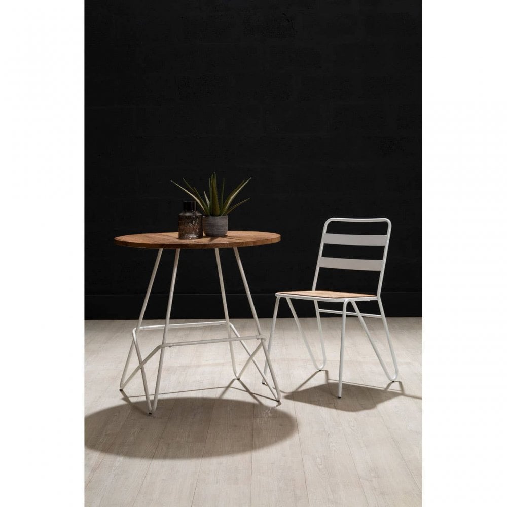 Diston White Round Table