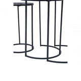 Eltan Trio Hammered Metal Tables