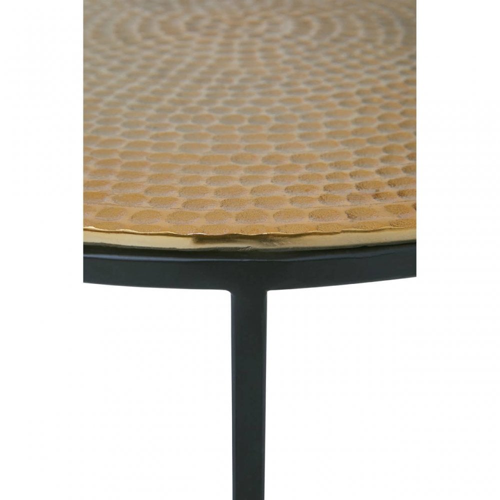 Eltan Trio Hammered Metal Tables