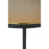 Eltan Trio Hammered Metal Tables
