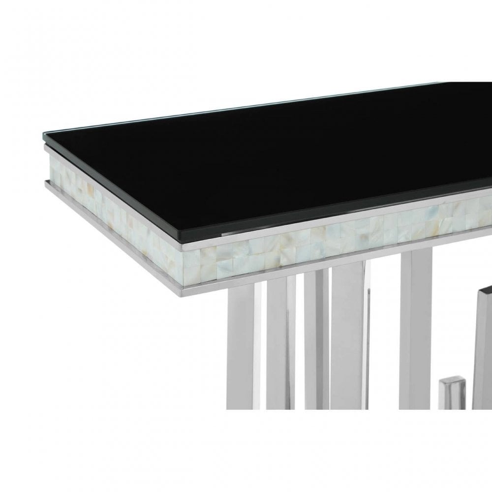 Elise Silvered Console Table