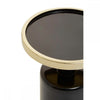 Elvira Black and Gold Side Table