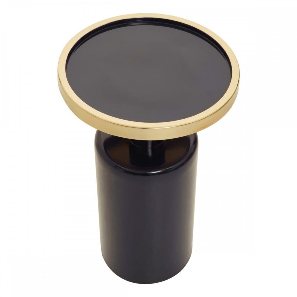 Elvira Navy and Gold Side Table