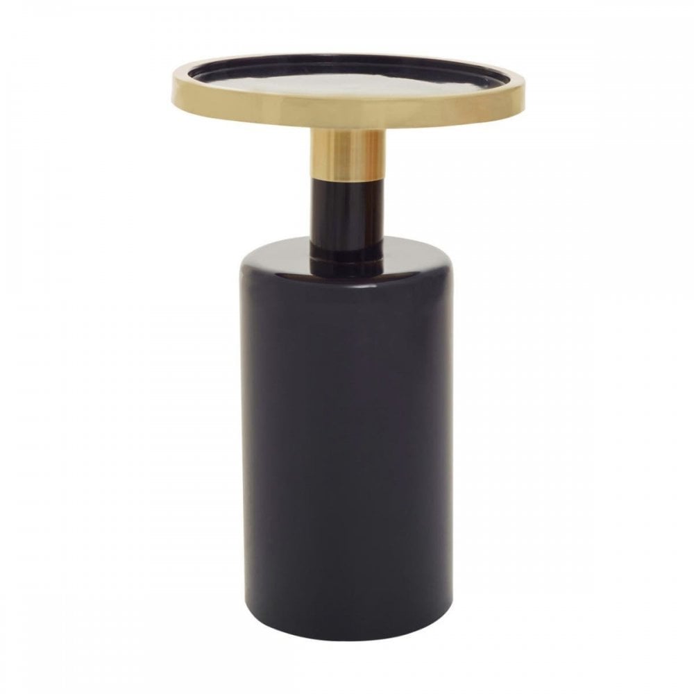 Elvira Navy and Gold Side Table