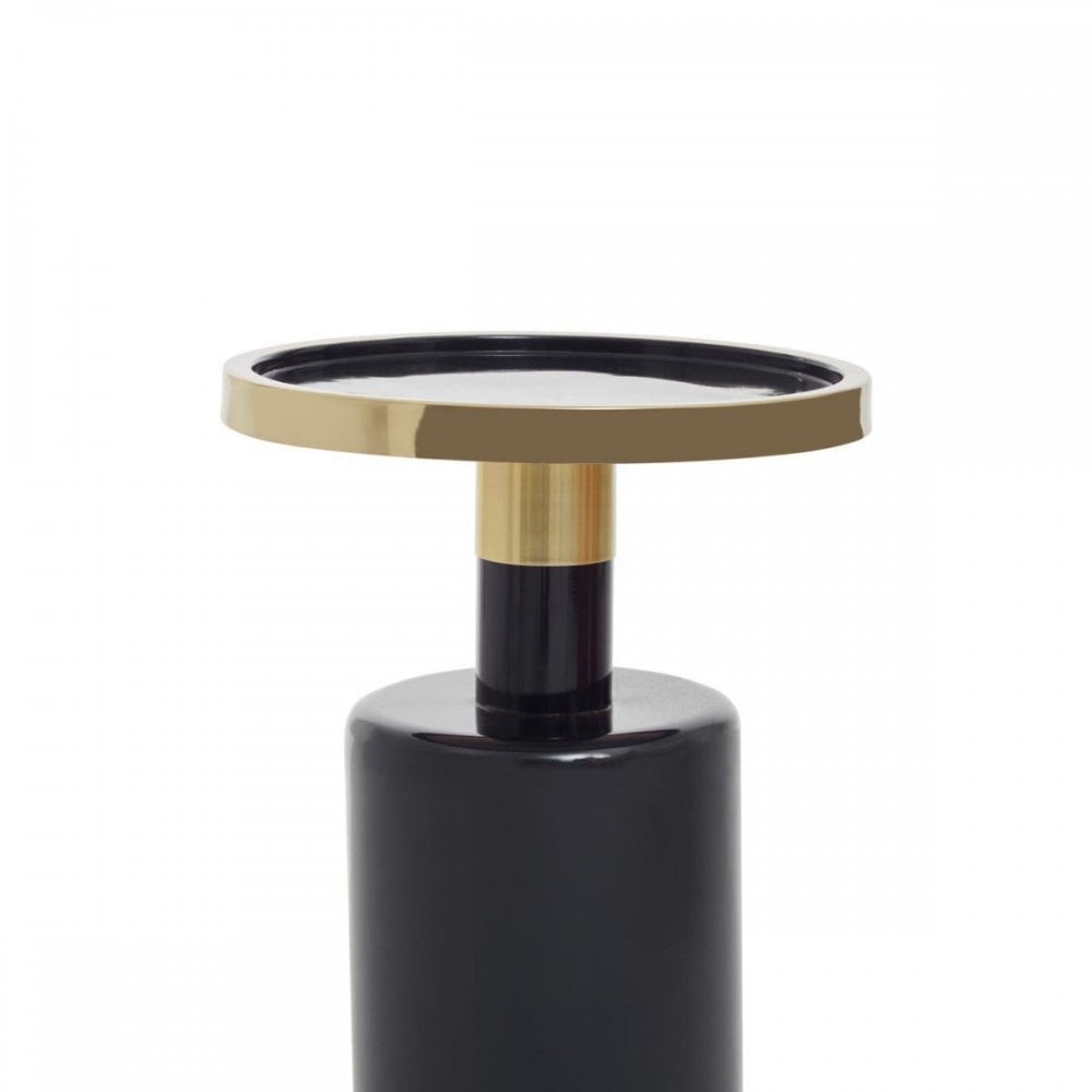 Elvira Navy and Gold Side Table