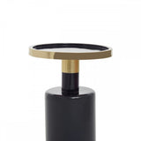Elvira Navy and Gold Side Table