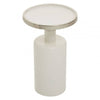 Elvira White Base Side Table