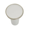 Elvira White Base Side Table
