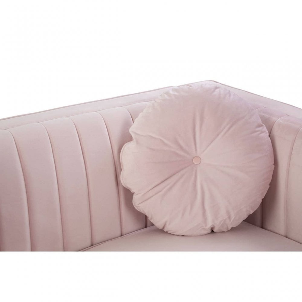 Farrah 2 Seat Pink Velvet Sofa