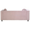 Farrah 3 Seat Pink Velvet Sofa