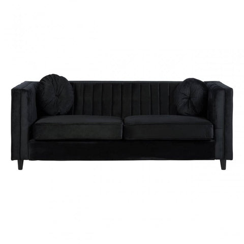 Farrah Three Seat Velvet Sofa
