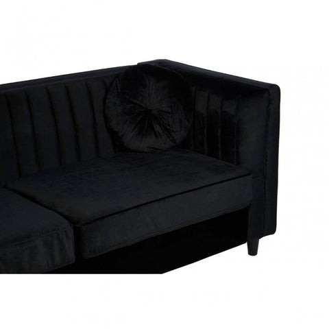 Farrah Three Seat Velvet Sofa