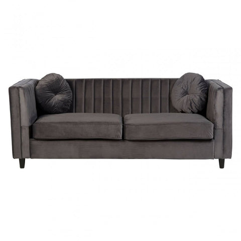 Farrah Three Seat Velvet Sofa