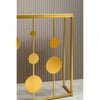 Arista Gold Finish Console Table With Mirror