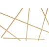 Arista Gold Finish Console Table With Mirror Top