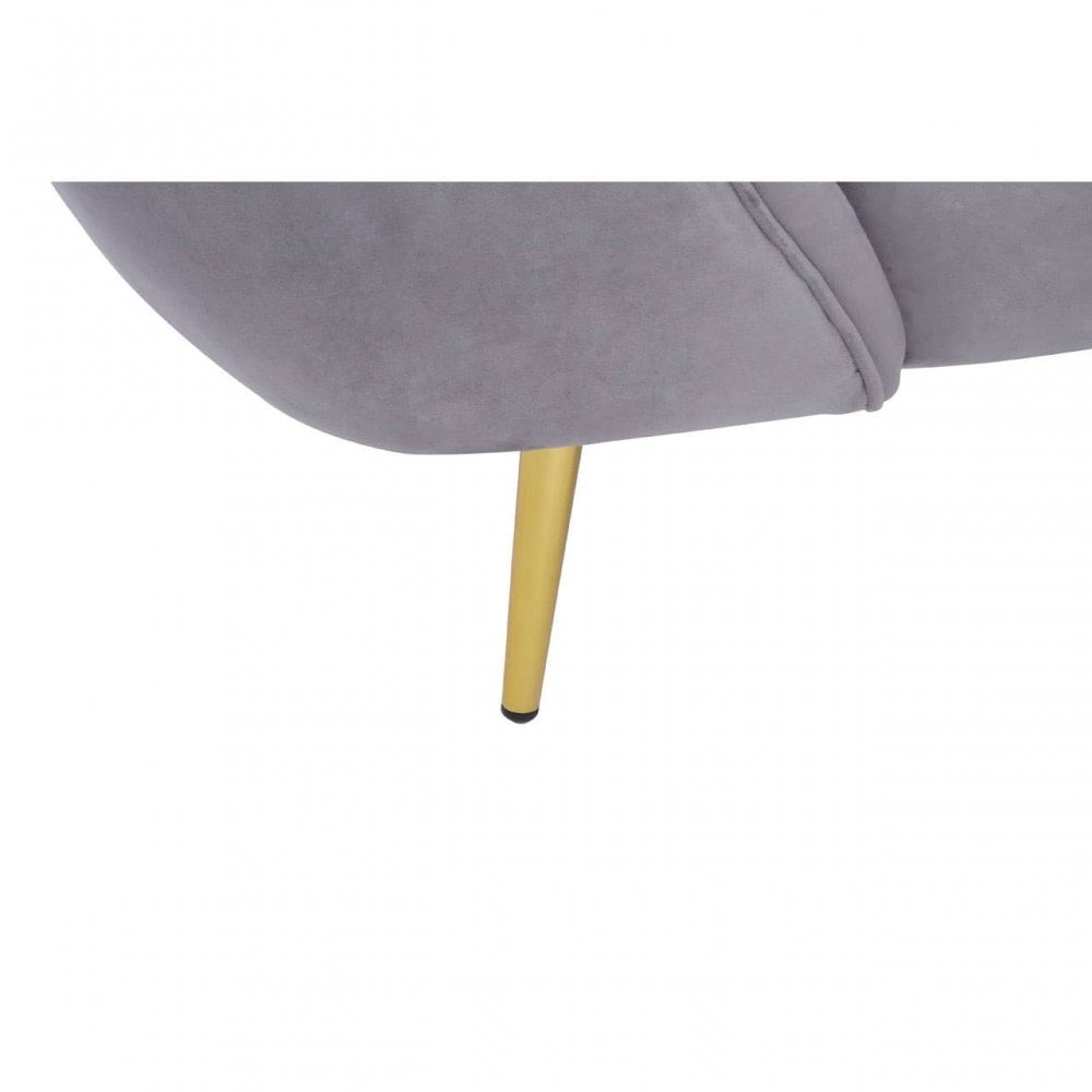 Selina Left Arm Velvet Chaise
