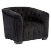 Mason Black Fabric Armchair