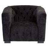 Mason Black Fabric Armchair