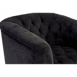 Mason Black Fabric Armchair