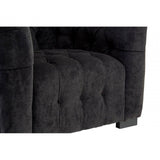 Mason Black Fabric Armchair