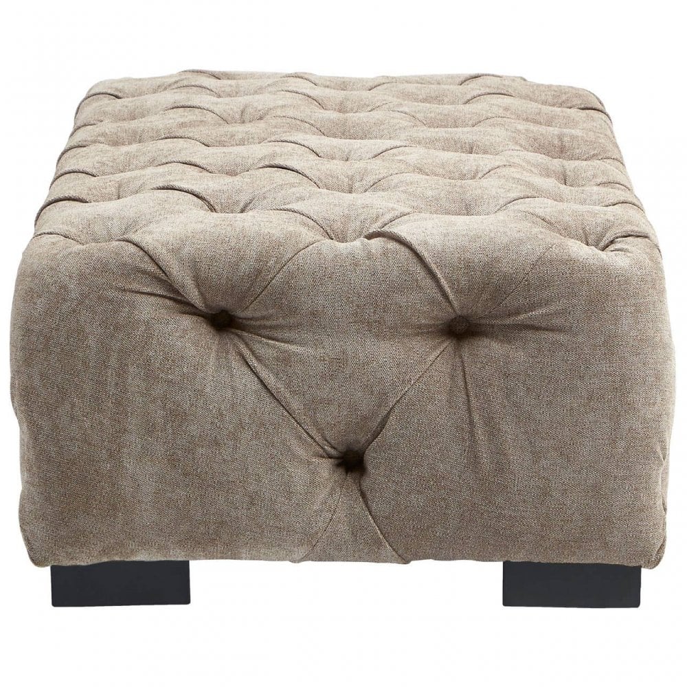Mason Natural Fabric Footstool