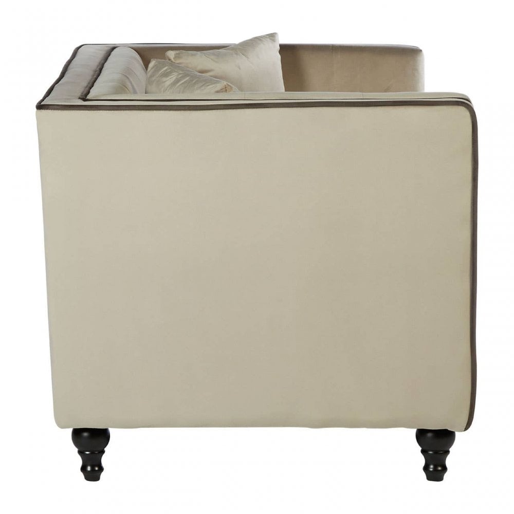 Daxton Mink Velvet 2 Seat Sofa