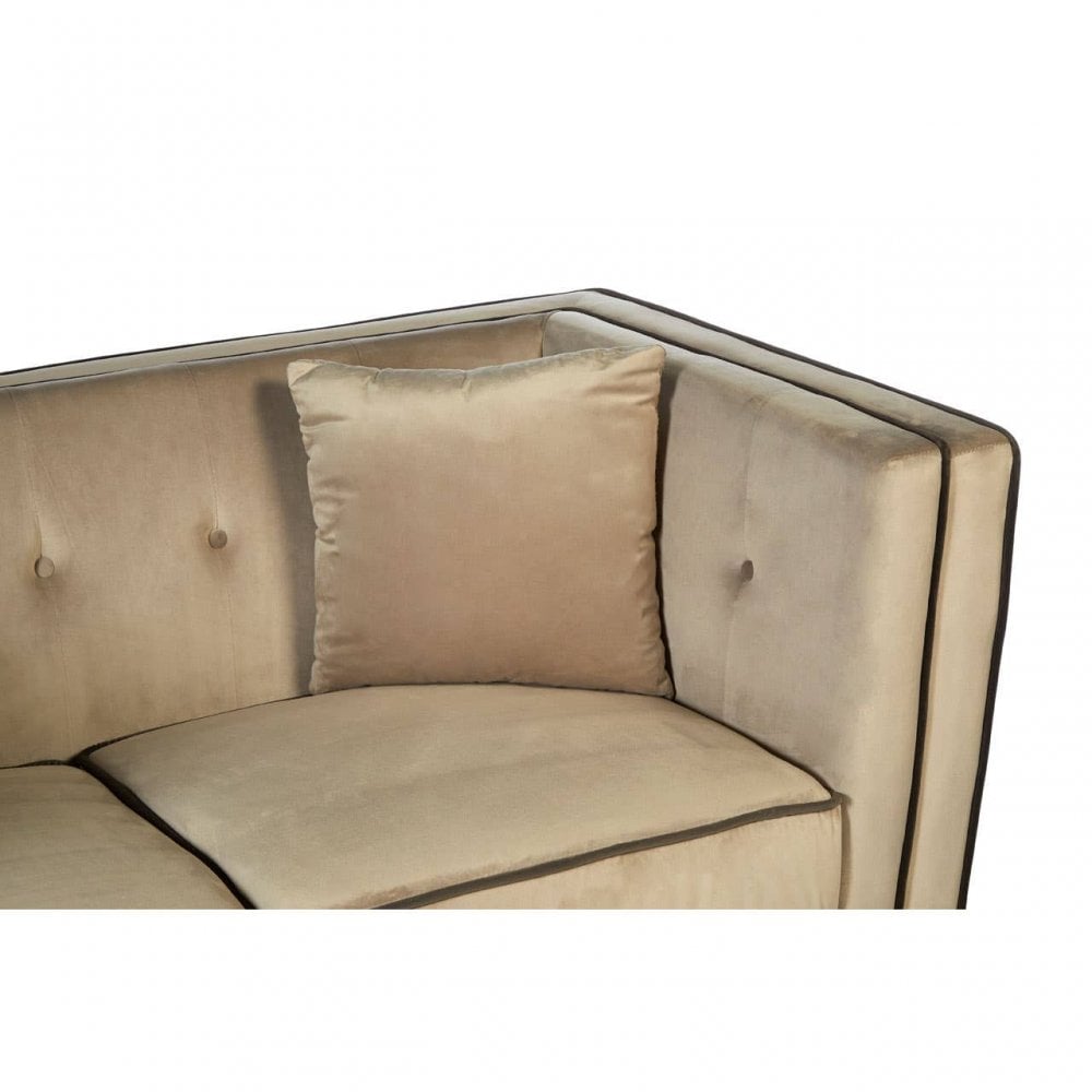 Daxton Mink Velvet 2 Seat Sofa