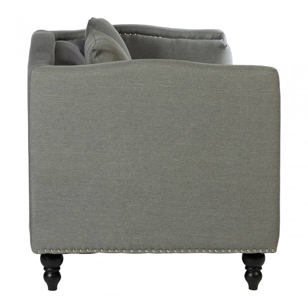 Linden 2 Seat Grey Fabric Sofa